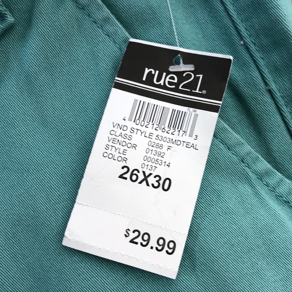 Carbon Flex Blue/Green Skinny Jeans NWT - Picture 9 of 9